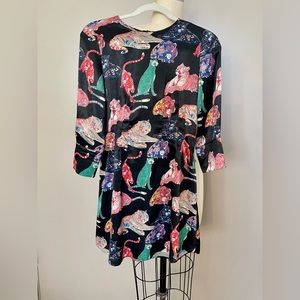 Zara Colorful Tiger Print Dress